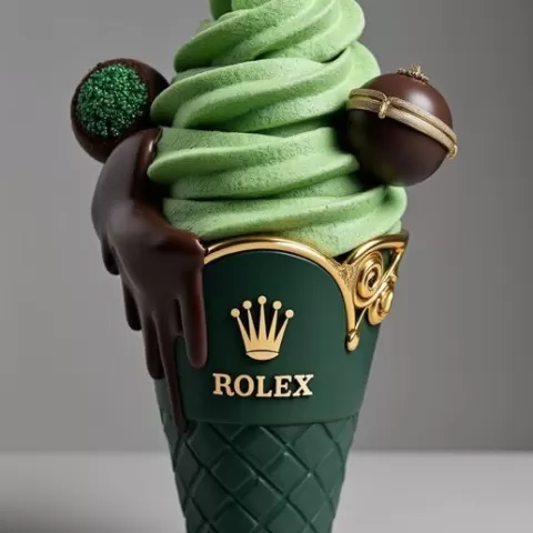 Luxury Ice Cream Sculpture STL – Modern Dessert Art Statue – Designer Style 3D Printable Model for Resin & FDM