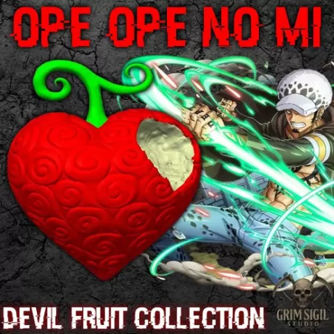 Op‑Op Fruit Inspired by Trafalgar Law – Ope Ope no Mi Fan Art Collectible Model (STL & 3MF)