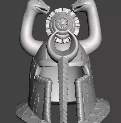 Inspired by the movie Conan the Barbarian, The Helmet of Thulsa Doom.