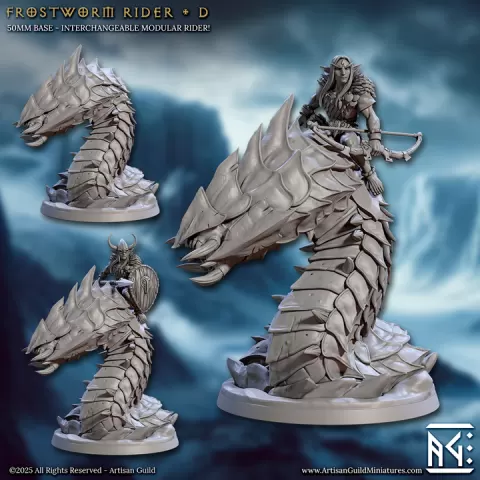 Frostworm Rider - D (Frost Alfar of Skutagaard) by Artisan Guild