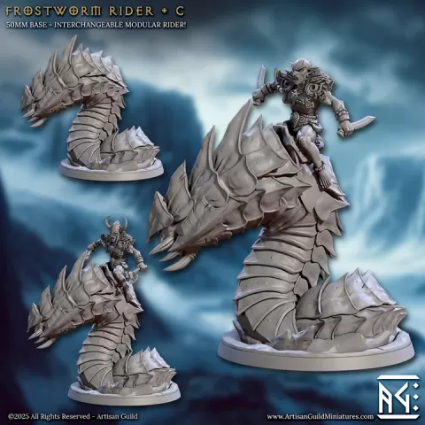 Frostworm Rider - C (Frost Alfar of Skutagaard) by Artisan Guild