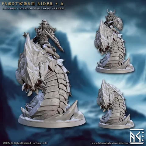 Frostworm Rider - A (Frost Alfar of Skutagaard) by Artisan Guild