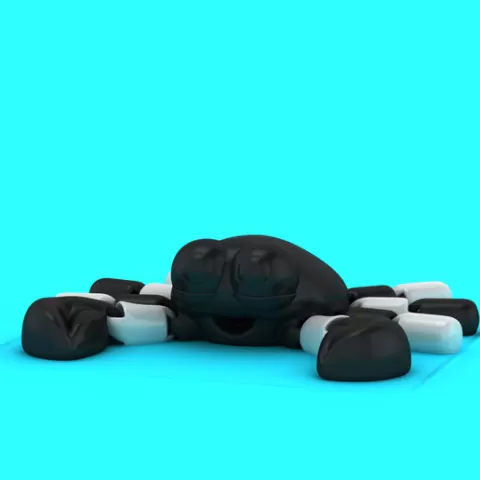 Cute Cartoon Crab Character