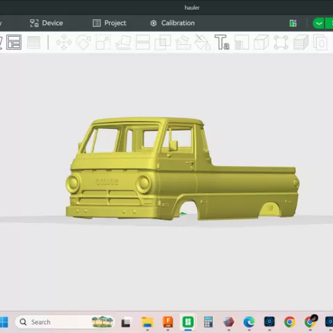 1970 Dodge A100 Custom Sportsman Pickup, scale detailed model, hollow shell body, rc, truck, crawler, display etc, resin, fdm, print, stl file