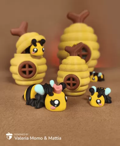 BeeHive Egg Diorama for Cute Flexi Bees