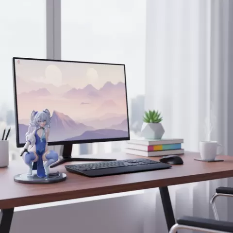 HOT HENTAI FIGURINE SEXY ANIME BLUE HAIRED GOTH GIRL (NSFW)