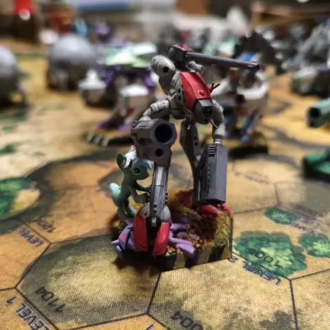 Not My Little Proxy - MAD-3D vs. Ponies - Scene 1 - playable Proxy for the Marauder versions MAD-1R - 2R - 2T - 3D - 3L - 3M and 3R for Battletech Tabletop Games