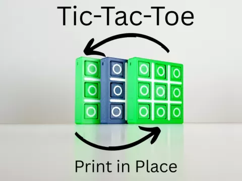 Tic-Tac-Toe Fidget/Print in Place