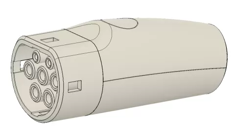 Tesla Type 2 to Type 1 Outlet Adapter