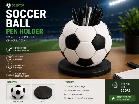 Football/Soccer Pen Holder