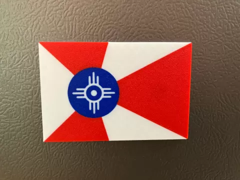 Wichita Flag Refrigerator Magnet
