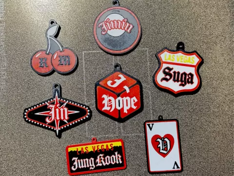 BTS Member Keychain