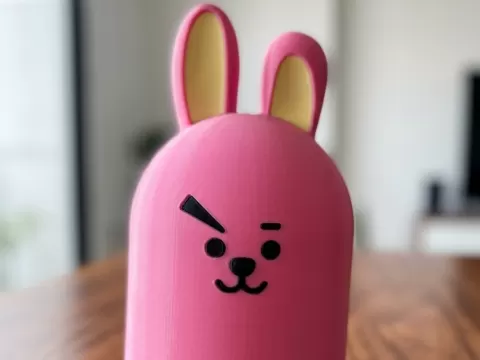 Decoracion tipo totem inspirado en Cooky de BTS