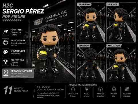 H2C - Sergio Pérez Pop Figure
