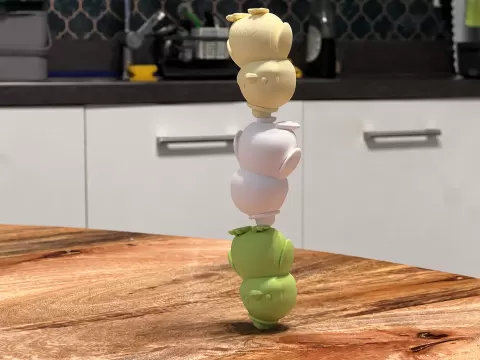 Challenging Q-Penguin Stacking Game