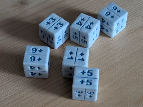 TCG +1/+1 to +6/+6 Counter Dice Set | MTG