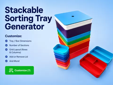 Stackable Sorting Tray Generator