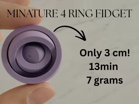 MINATURE 4 RING FIDGET