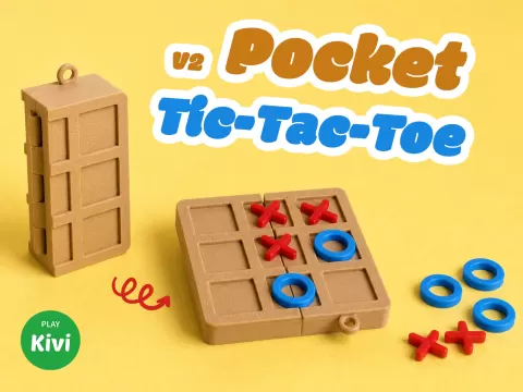 Tic-Tac-Toe Keychain Box V2