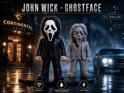 John Wick x Ghostface Miniature
