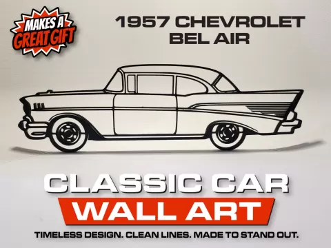 1957 Chevrolet Bel Air Classic Car Wall Art