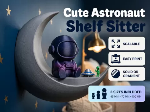 Cute Astronaut Shelf Sitter – 3 Sizes