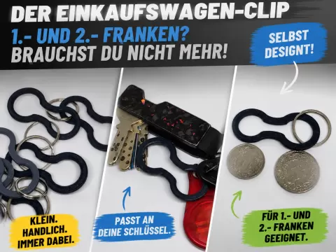 Einkaufswagen Clip Schweizer Franken