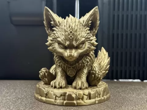 Baby Fenrir Sculpture