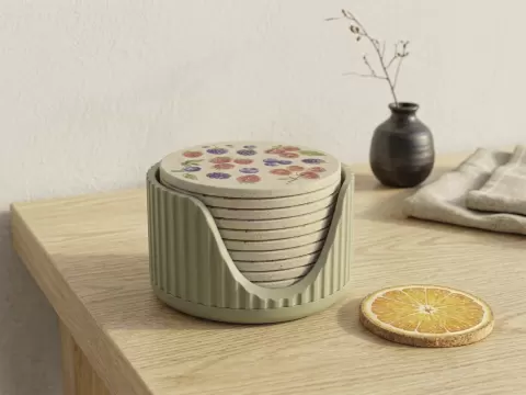 Aura Collection – Coaster Holder Round Modern Home