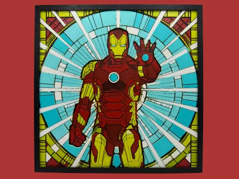 Ironman - Stained Glass