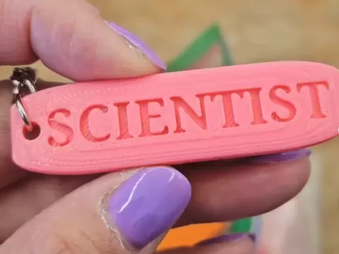 Scientist Keychain