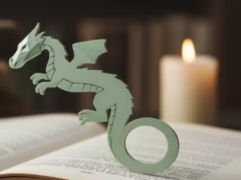 Simple Dragon Bookmark