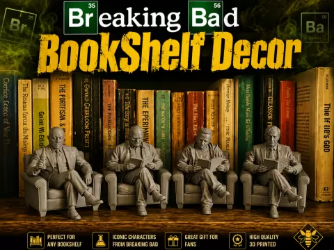Breaking Bad Bookshelf Decor Set