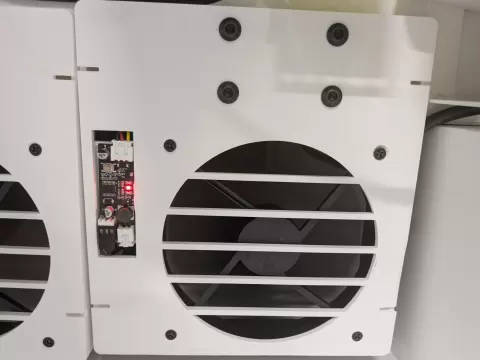 Clamp-on 120mm Hot Air Extractor for Desk Edge