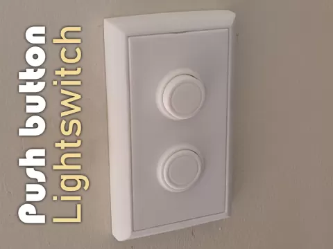 Sleek Modern Push Button Light Switch Adaptor (Decora Fit)