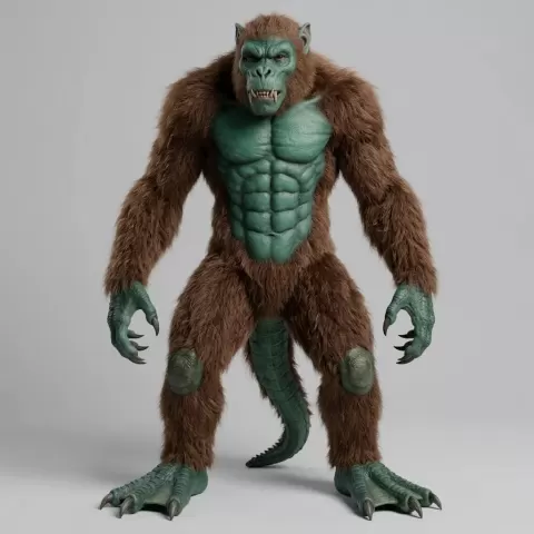 Paranormal Mystery Art - Cryptids - Louisiana's Honey Island Swamp Monster