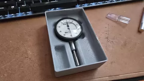 Dial indicator holder for gridfinity