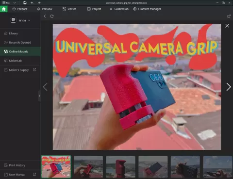 Universal Camera Grip Attachment for Smartphones