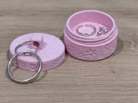 Compact Travel Jewelry Case Keychain (Sport )
