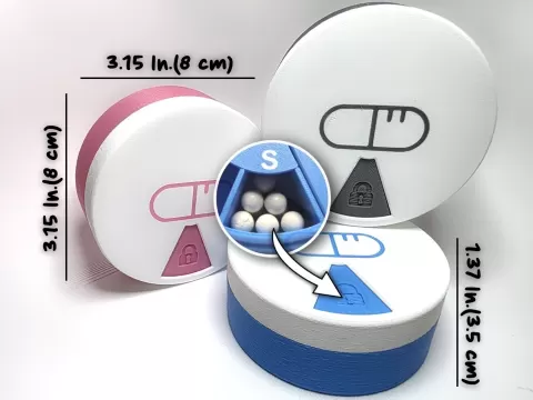 7 Day Compact Pill Organizer With Large Capacity