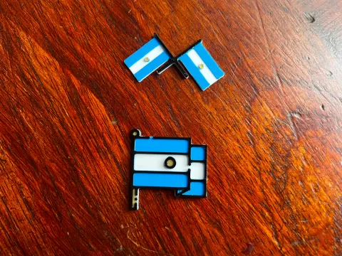 Pines Escarapela Bandera Argentina x2 - modelo 02