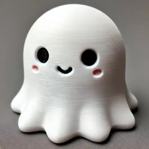 Cute 3D Ghost for Halloween by FixoLab
