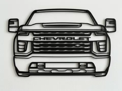 Chevrolet Silverado 2500 HD Front Wall Art