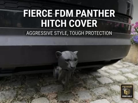 Panther Trailer Hitch Cover