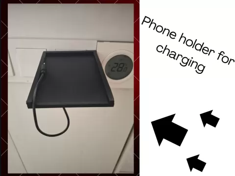 Phone holder for charging