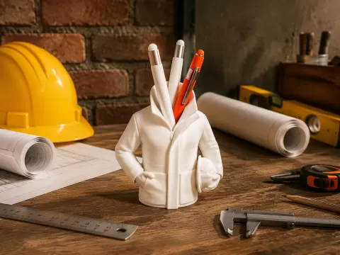 Workwear Pen Holder - Desk Organizer
