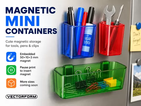 Magnetic Containers for Fridge