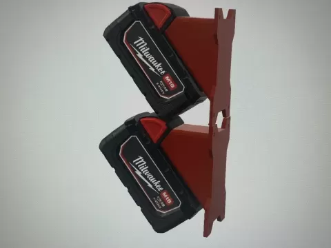 Milwaukee or BTI Battery holder / Akku Halter
