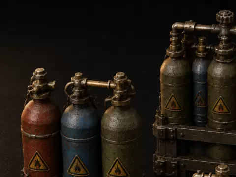 Air Tanks scatter terrain / Greeble bits