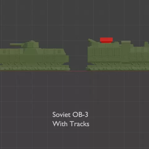 WW2 Russian OB3 Train and Gun Carriage (Ideal for Memoir 44 Board Game) by Andy at MeepleForge